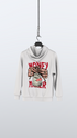 White Hoodie with print (Money Maker)